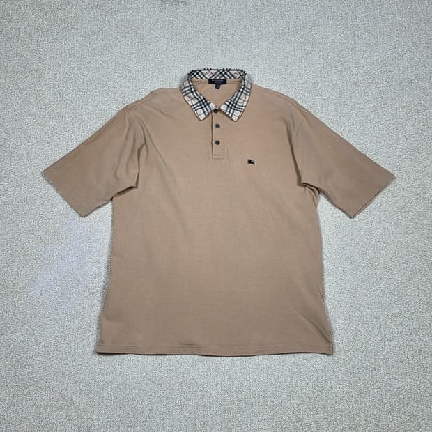 [버버리] 런던 노바체크 카라 피케 반팔 셔츠 | S00134