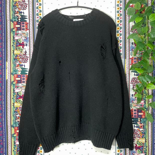 프릭스스토어 데미지 니트