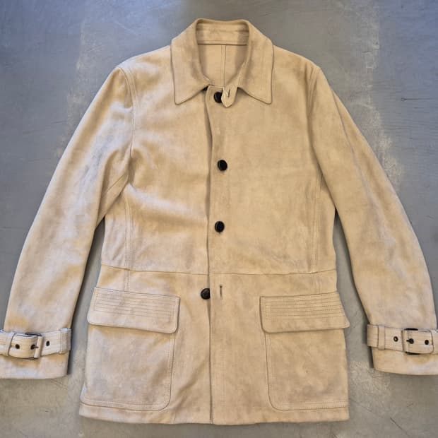 90s BALLY 램스킨 스웨이드 자켓