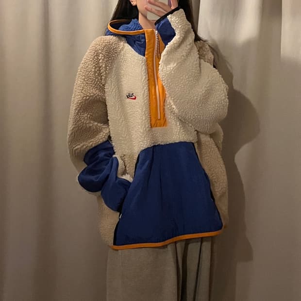 나이키 헤리티지 후드 하프집업