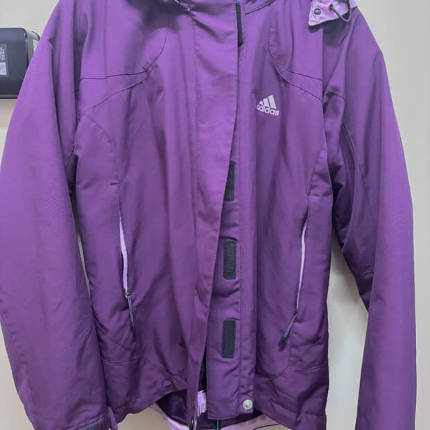 아디다스 퍼플 바람막이