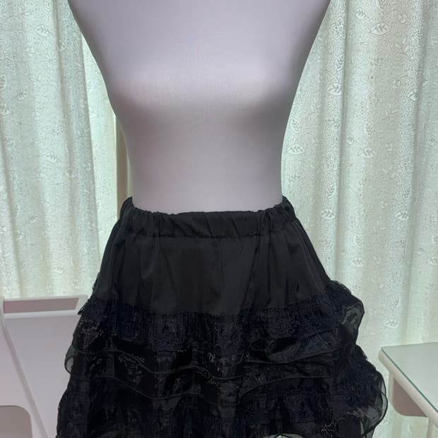 (새상품) lace tiered skirt