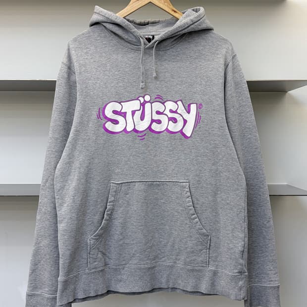 스투시 00s SS 링크 그래피티 후드티