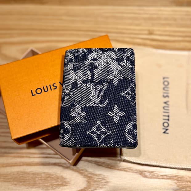 루이비통 오거나이저 테피스트리 데님 한정판 카드지갑