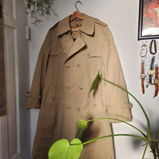 80s JC Penney 내피 탈착 트렌치 코트