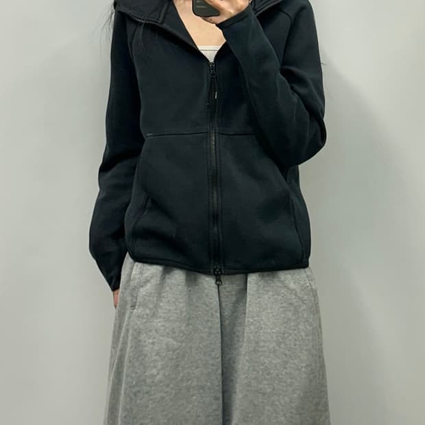 나이키 테크팩 블랙 투웨이 후드집업
