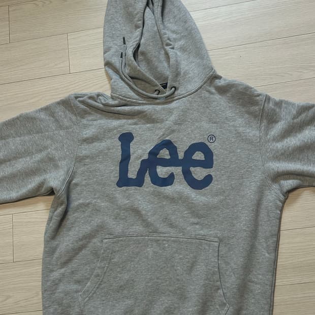 LEE후드티 그레이