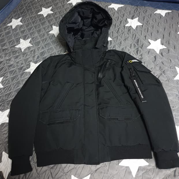 내셔널지오그래픽 유틸리티 덕다운 타루가 패딩 자켓 블랙 (M)