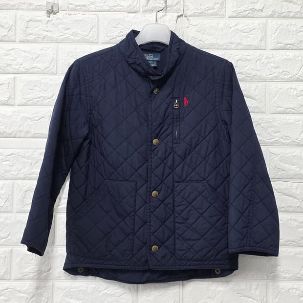 택포)폴로 랄프로렌 퀼팅 자켓 네이비 7Y efk