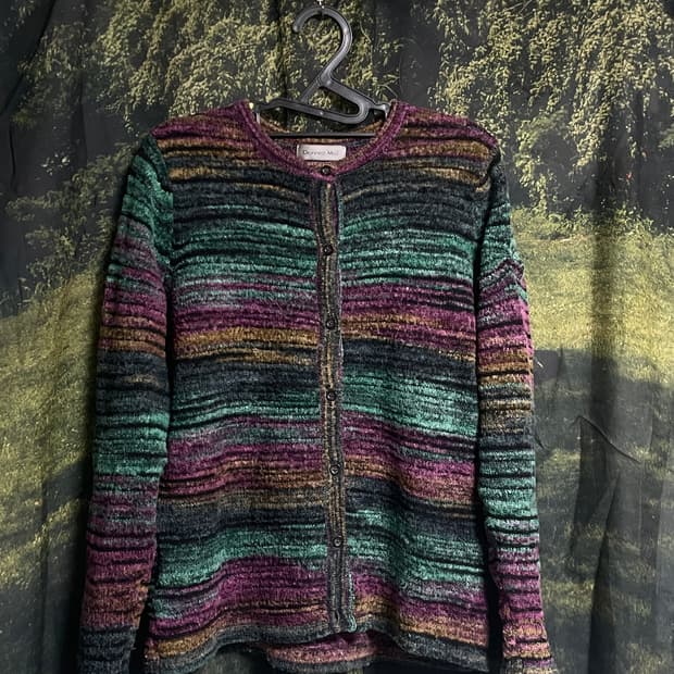 하구미 임수정깔 빈티지 니트 가디건