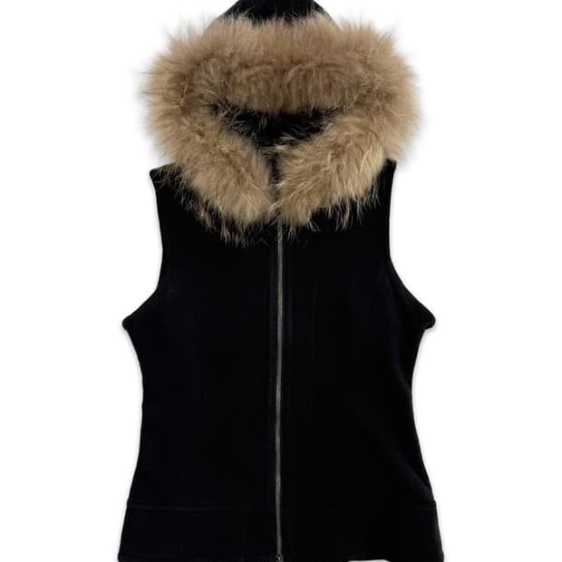 빈티지 Jet Label 퍼 후드집업 베스트