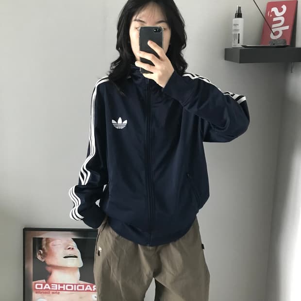 아디다스 파이어버드 네이비 트랙탑 져지