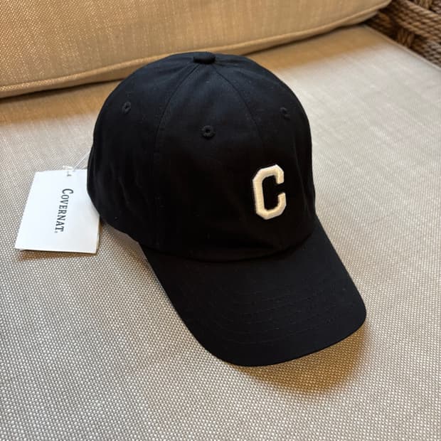 [새상품] 커버낫 C로고 블랙 볼캡(남녀공용)