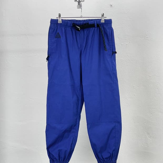 나이키 acg 하이퍼 로얄 블루 벨티드 립스탑 트레일 팬츠