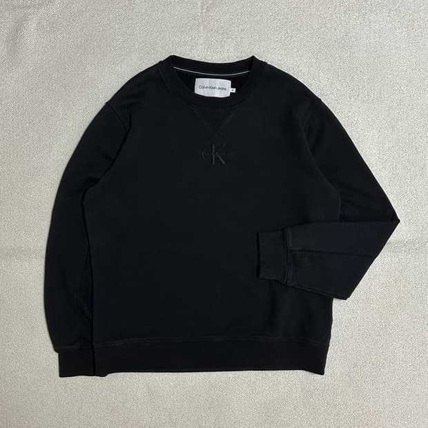 캘빈클라인 진 로고 크루넥 스웨트 셔츠