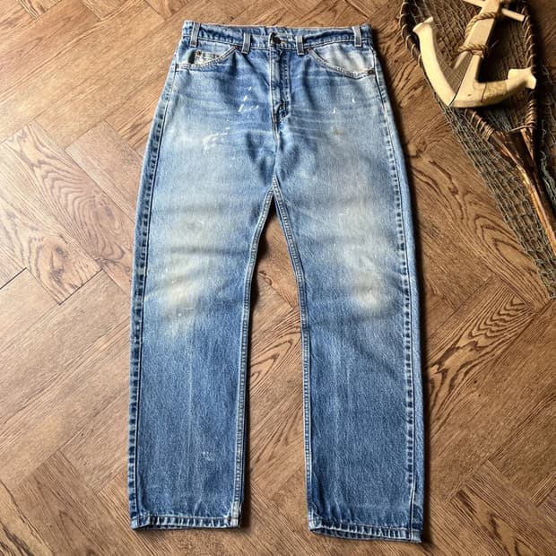 [33]90's 리바이스 USA 505 빈티지 페인팅 데님 팬츠