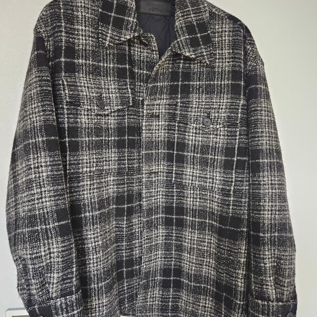 질스튜어트 퀄팅 안감 셔츠 코트 셔켓