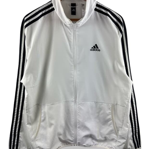 아디다스 블랙 화이트 바람막이3052