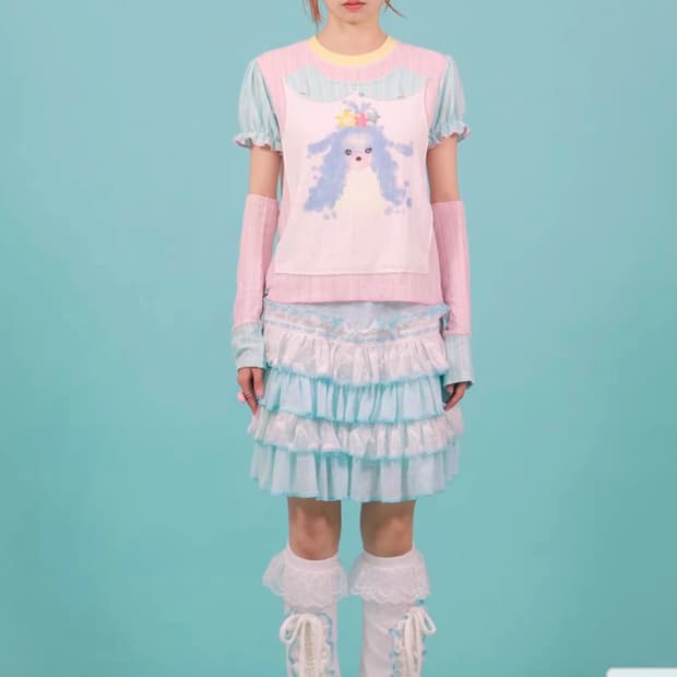 Frufru 프루프루 여름 Y2K 프릴 레이스 스커트