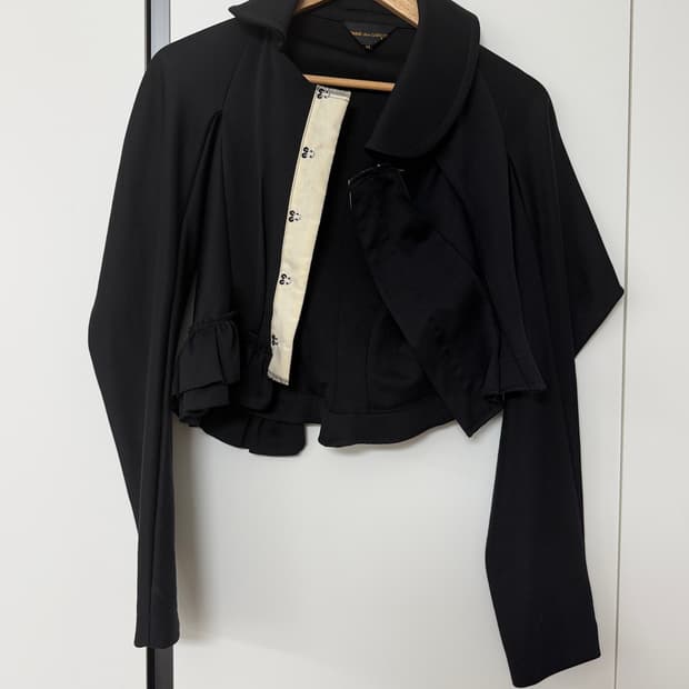 Comme des Garcons 언발 프릴 라운드카라 자켓 M
