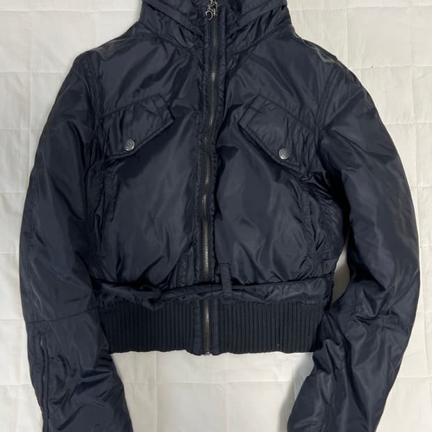 캘빈클라인 크롭 패딩 자켓