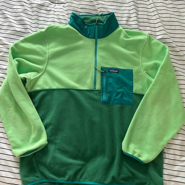 피타고니아 플리스 마이크로디니 그린 xl