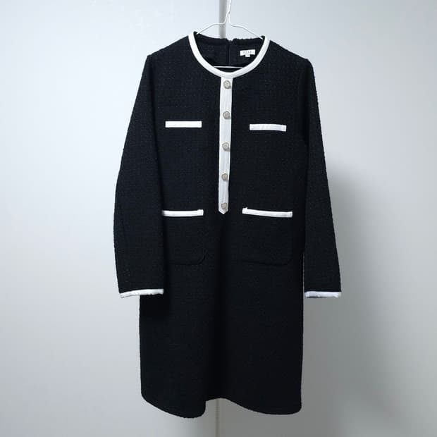 엘르 트위드 원피스 L-XL