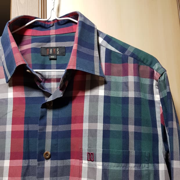 100  닥스  체크 긴팔셔츠418-바