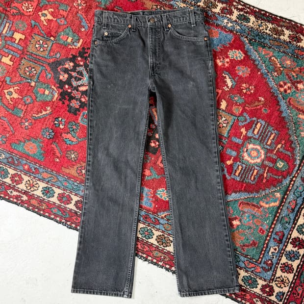 90's USA Made 빈티지 리바이스 517 오렌지탭 블랙 