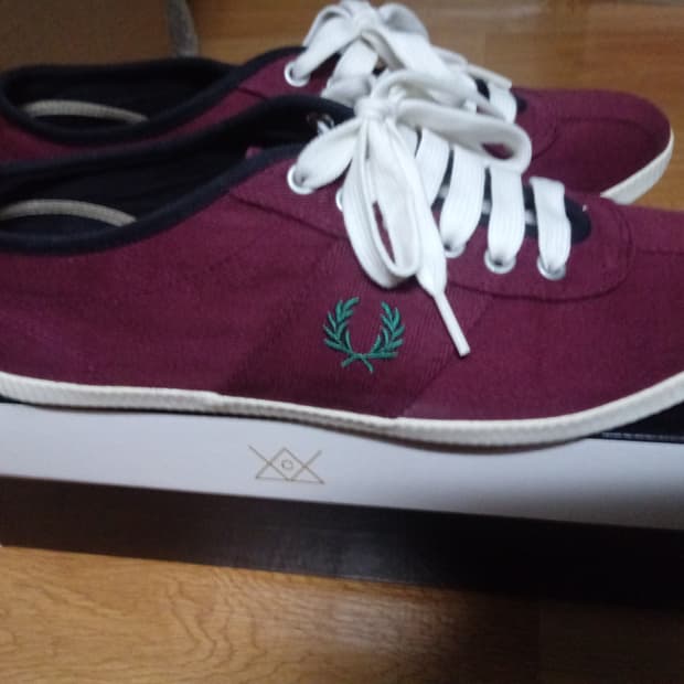 프레드페리 신발 (버건디)