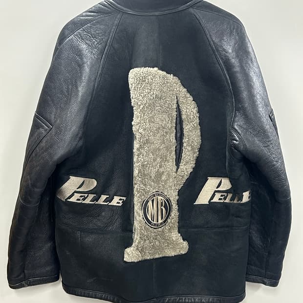 90s 펠레펠레 마크 뷰캐넌 리얼 무톤 자켓