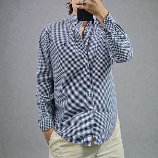 폴로 랄프로렌 체크 셔츠 M0616