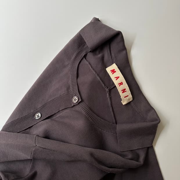 마르니 marni 카라 가디건