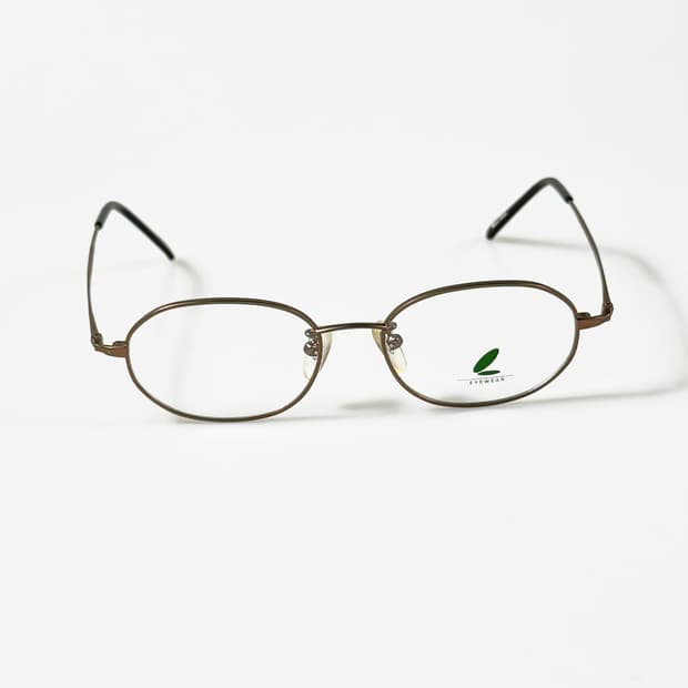 90s DJP 브론즈 슬림 오벌 메탈 프레임 빈티지 안경