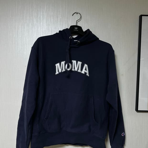[M] moma 챔피온 리버스위브 후드 네이비