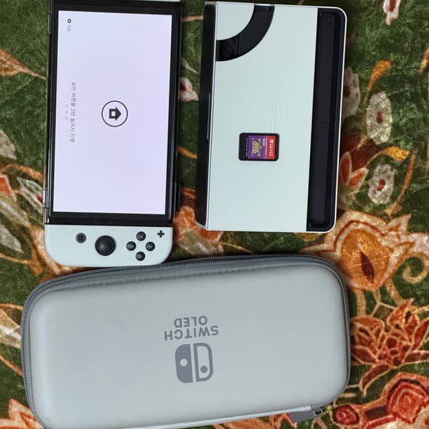 닌텐도 스위치 OLED 화이트+ 포켓몬스터 바이올렛 칩