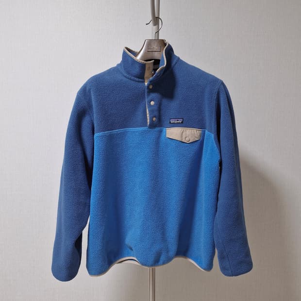파타고니아 블루 톤 신칠라 플리스 L