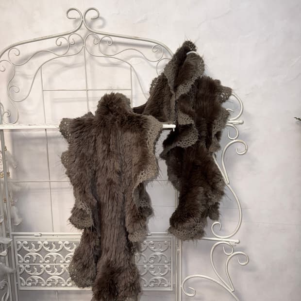 Gerard Darel rabbit fur mohair muffler