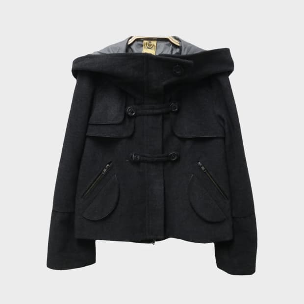 ROYAL PARTY 후드 숏 코트 62886