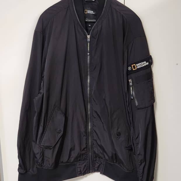 내셔널지오그래픽  세미오버핏 나일론 항공자켓 2XL