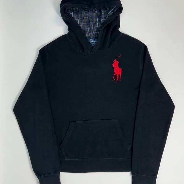 폴로 빅포니 니트 후드 