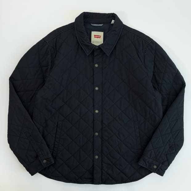 Levi's  리바이스 코튼 블랙 퀼팅 자켓  