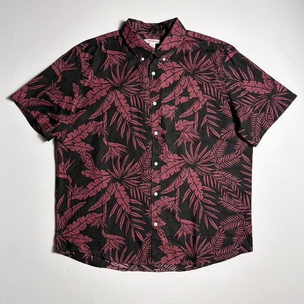 Selected 00's JOE FRESH 클래식리프패턴반팔셔츠R2380