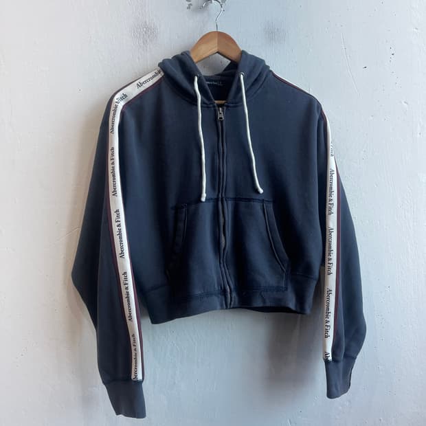 아베크롬비 기모 크롭 후드집업 