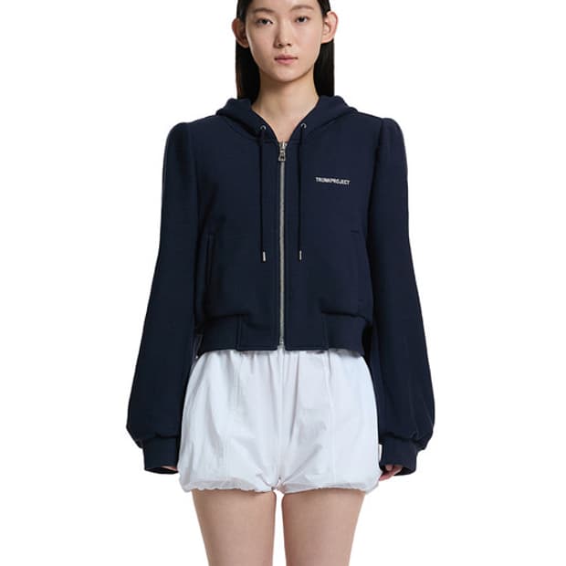 트렁크프로젝트 패드 숄더 후드 자켓 네이비