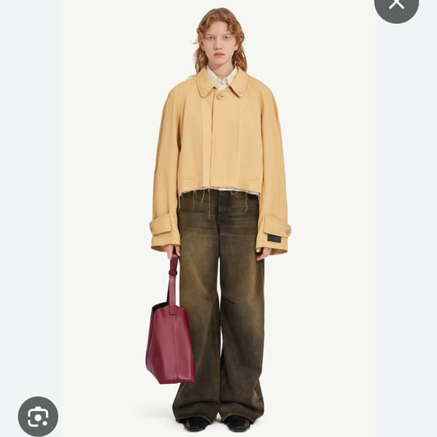 마르지엘라mm6  카라변형 트윌 자켓