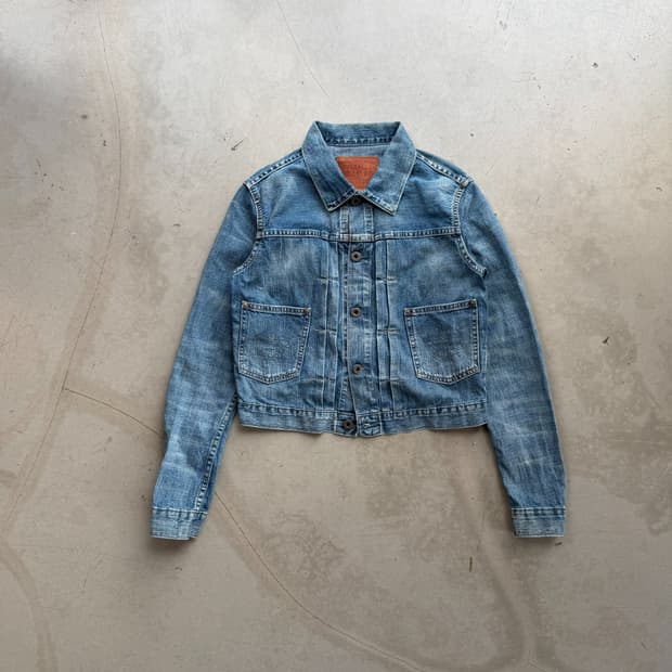 RRL 데님 신치백 크롭 자켓