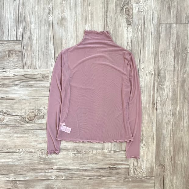 CLEA 인디핑크 시스루 터틀넥