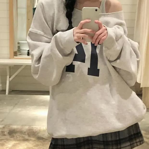 브랜디멜빌 14 오버핏 맨투맨 스웻셔츠