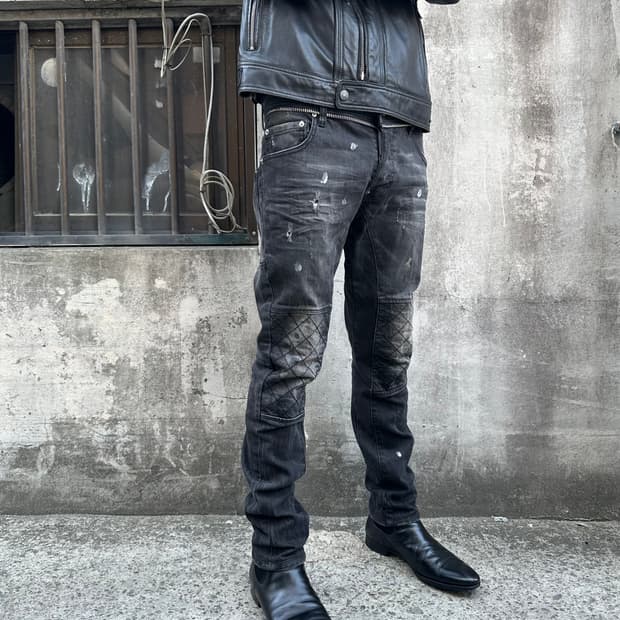 디스퀘어드 아카이브 아머 바이크 진